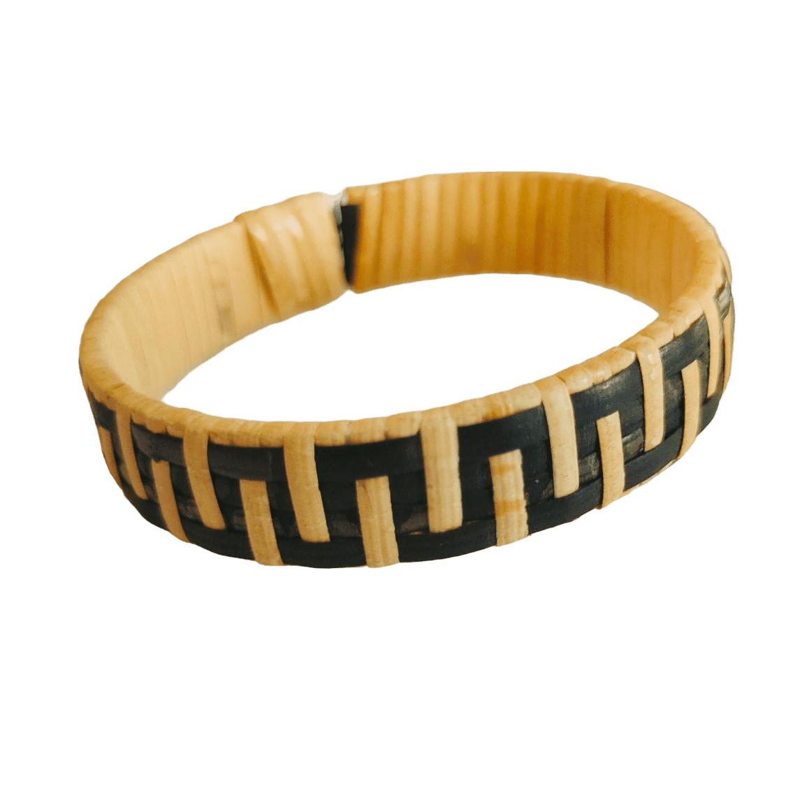 Bracelet Ethnique Tressé En Rotin – Artisanat De Papouasie – Unisexe – Neuf Avec étiquettes